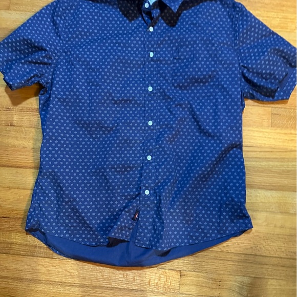 Faherty short sleeve Men’s Shirt XXL  All Over Print Blue 
(A3 - Picture 2 of 10